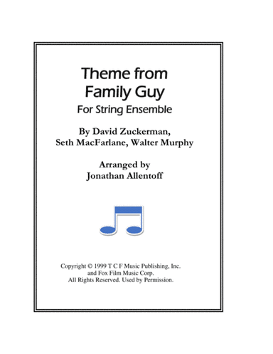 Theme From Family Guy (arr. Jonathan Allentoff)