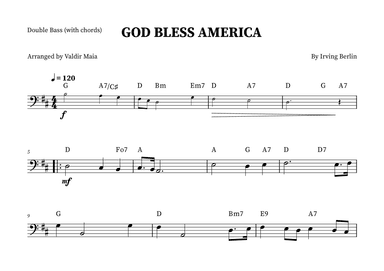 God Bless America ® (arr. Valdir Maia)