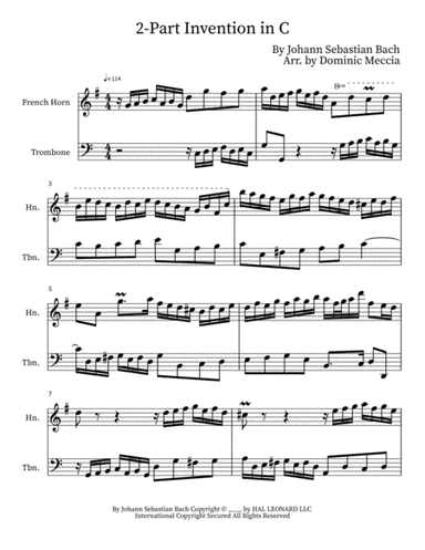 Two-part Invention In C (arr. Dominic Meccia)