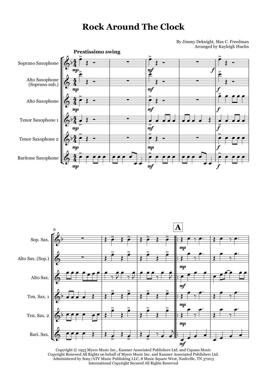 Rock Around The Clock (arr. Kayleigh Huelin)