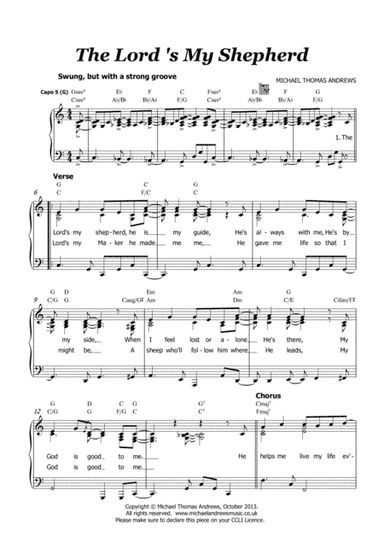The Lord's My Shepherd / Psalm 23 (All-Age / Children's Worship Song)