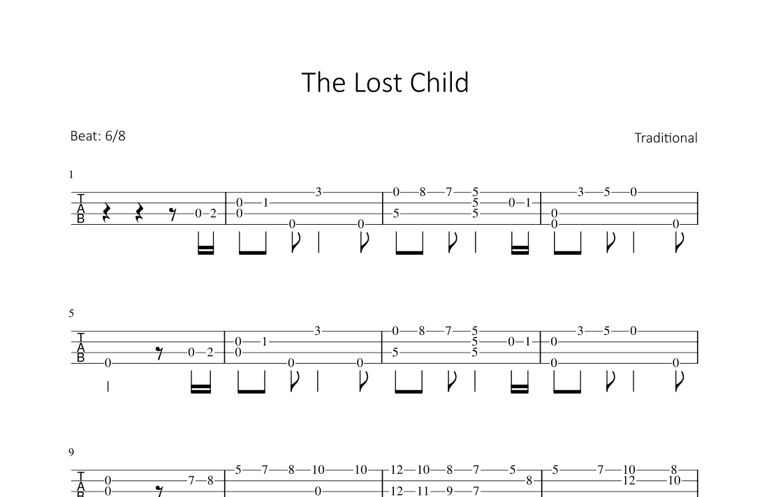 The Lost Child (arr. Bettina Schipp)