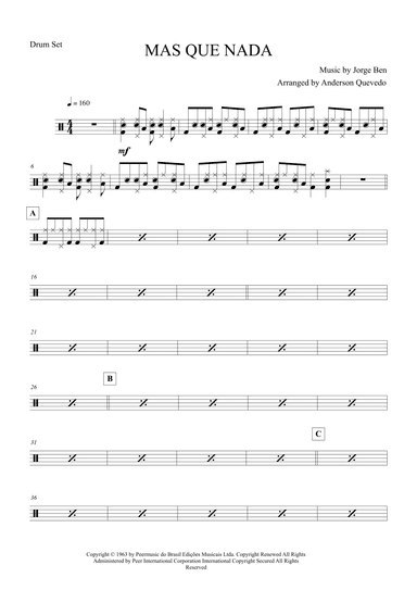 Mas Que Nada (arr. Anderson Quevedo)