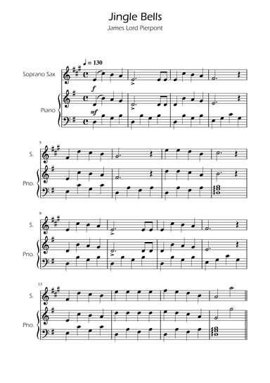 Jingle Bells - Soprano Sax w/ Piano (arr. Ygor Nunes)