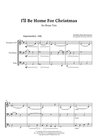 I'll Be Home For Christmas (arr. Henrique Oliveira)