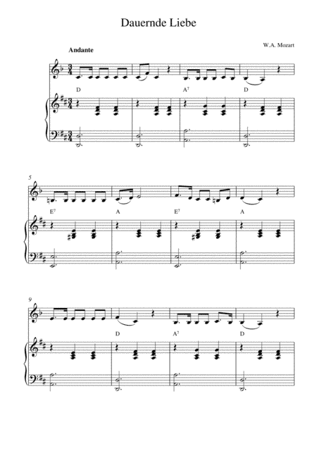 Dauernde Liebe (arr. Kaiserin Rebecca)