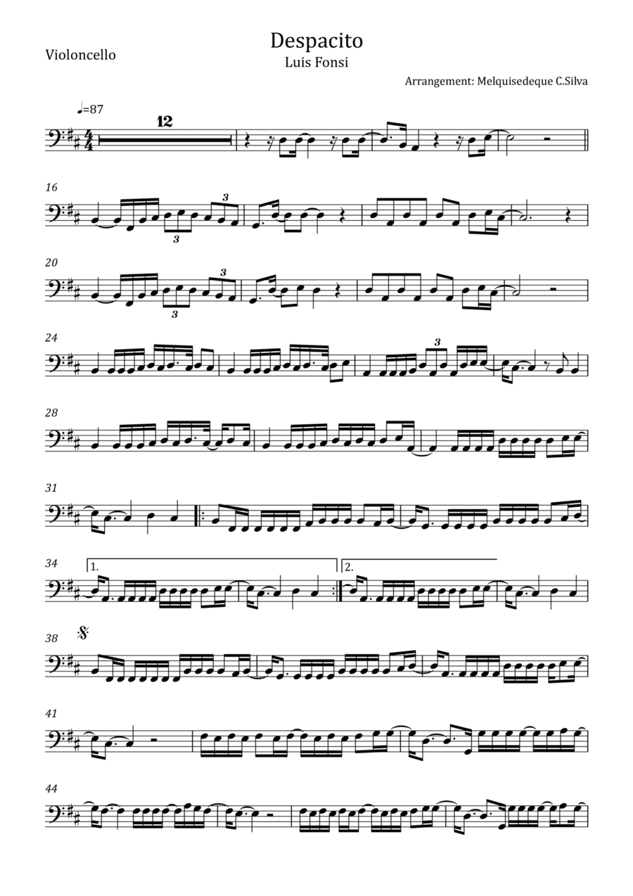 Despacito (arr. Melquisedeque Carvalho Silva)