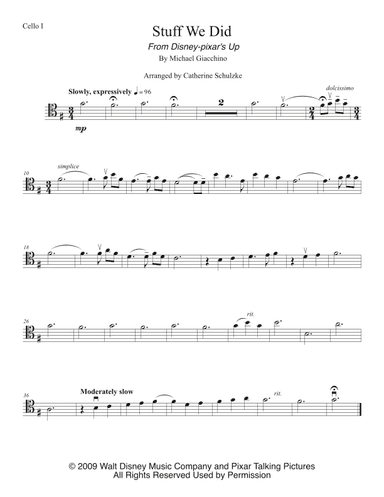 Stuff We Did (arr. Catherine Schulzke)