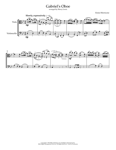 Gabriel's Oboe (arr. Sherry Lewis)