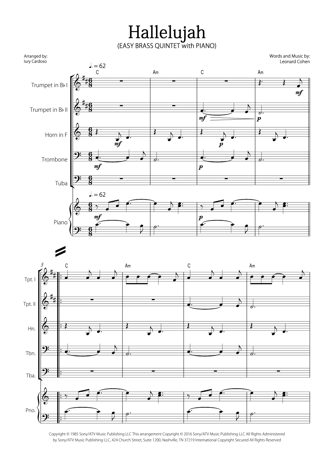 Hallelujah (arr. Iury Cardoso)