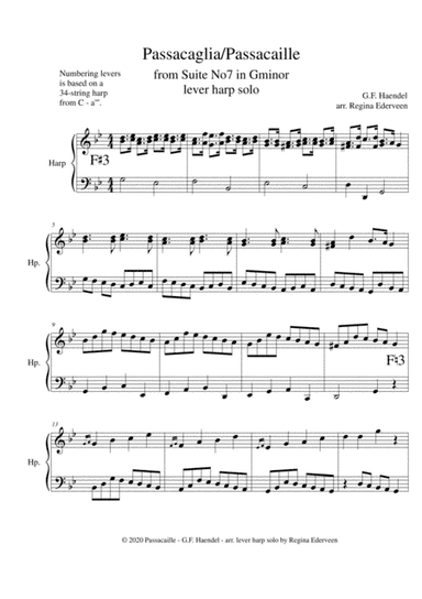 Passacaille (Haendel) - lever harp solo
