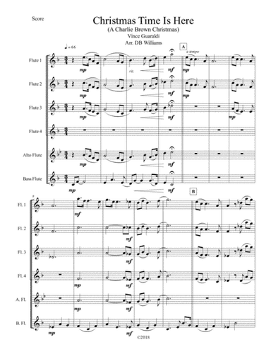 Christmas Time Is Here (arr. DB Williams)