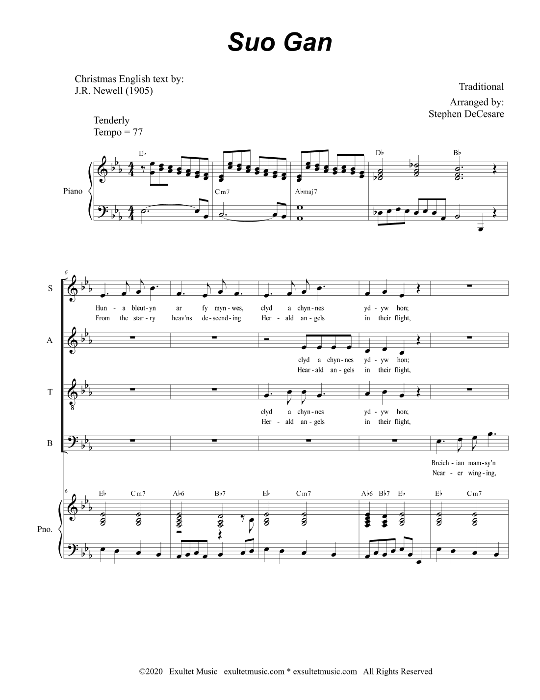 Suo Gan (SATB) (arr. Stephen DeCesare)