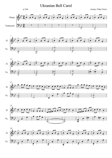 Ukranian Bell Carol (arr. Filipe Vieira)