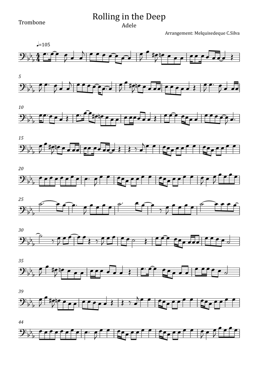 Rolling In The Deep (arr. Melquisedeque C.Silva)