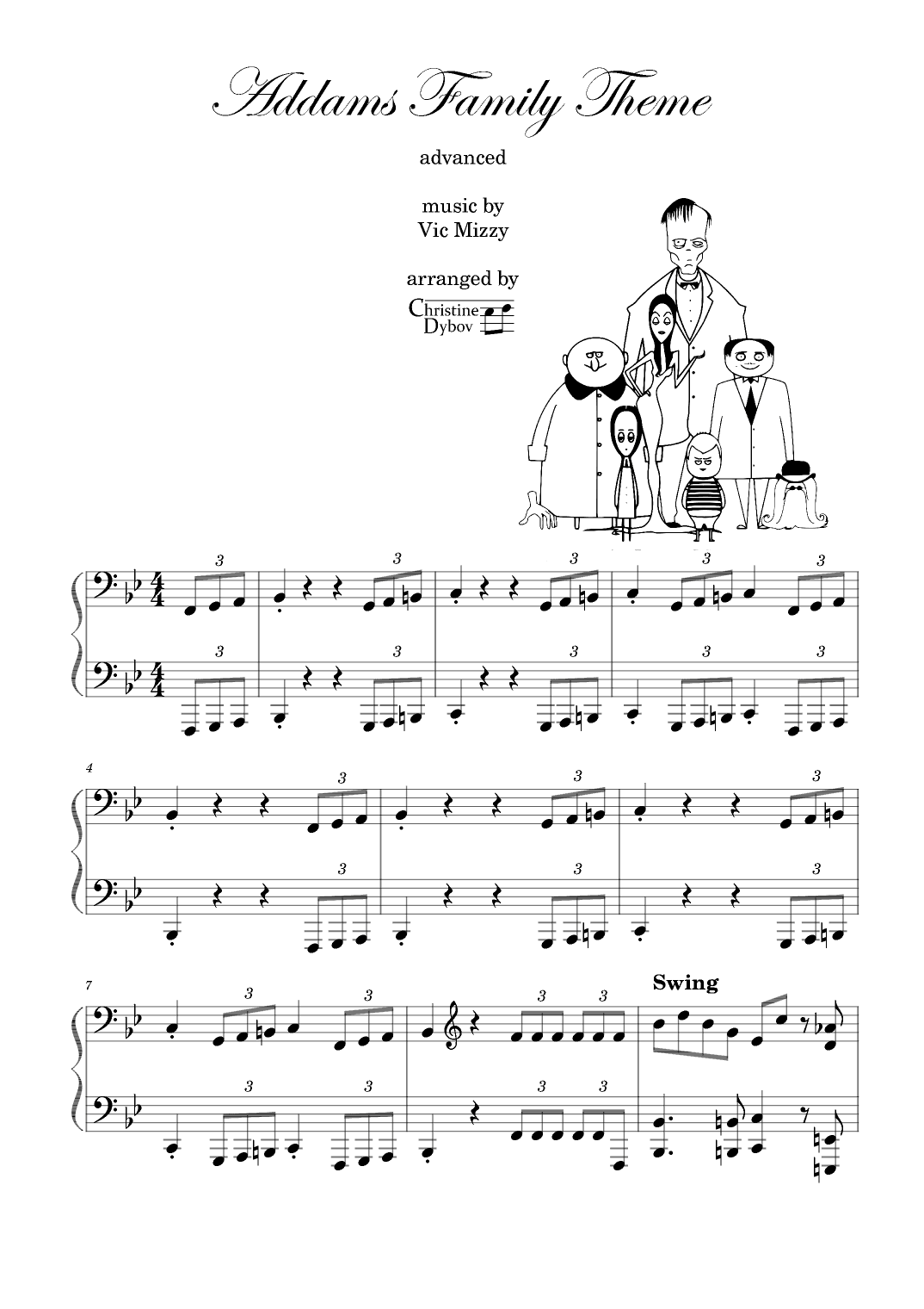 Addams Family Theme (arr. Christine Dybov)