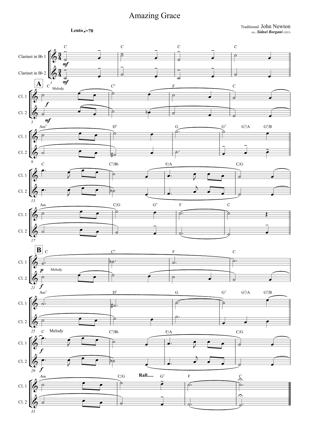 Amazing Grace (arr. Sidnei Borgani)
