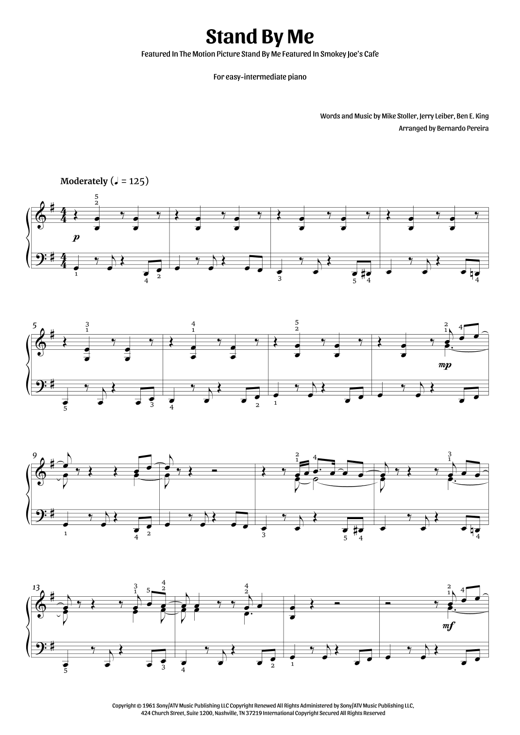 Stand By Me (arr. Bernardo Pereira)