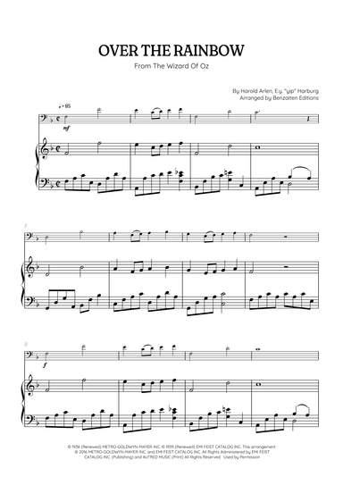 Over The Rainbow (arr. Benzaiten Editions)