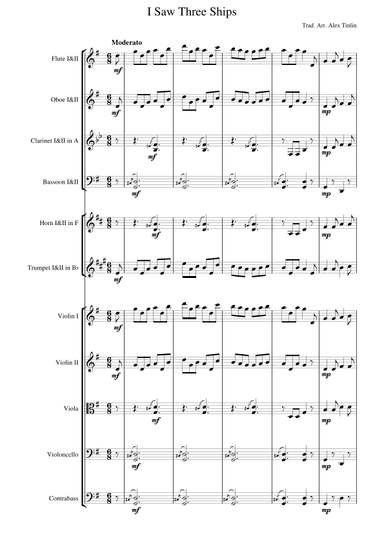 I Saw Three Ships (arr. Alex Tinlin)