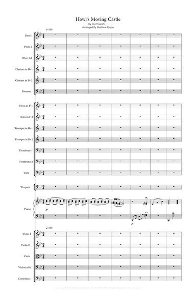 Howl's Moving Castle (arr. Matthew pyeon)