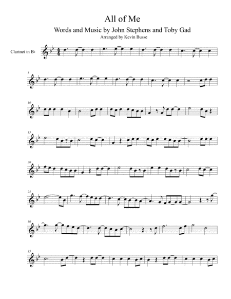 All Of Me (arr. Kevin Busse)