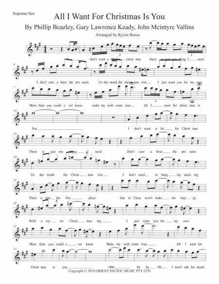 All I Want For Christmas Is You (arr. Kevin Busse)