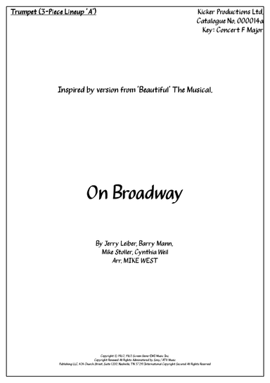 On Broadway (arr. Arr. Mike West)