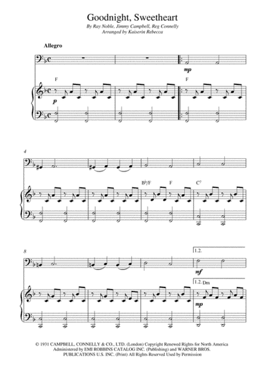 Goodnight Sweetheart (arr. Kaiserin Rebecca)