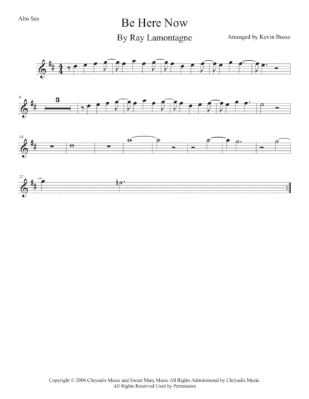 Be Here Now (arr. Kevin Busse)