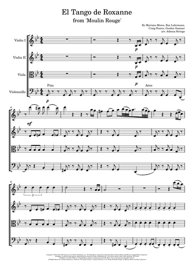 El Tango De Roxanne (arr. Athena Strings)