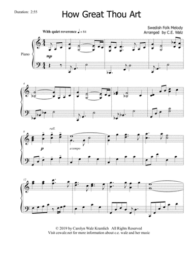 How Great Thou Art (arr. c.e. walz)