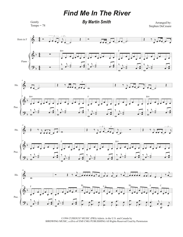 Find Me In The River (arr. Stephen DeCesare)