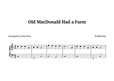 Old MacDonald Had a Farm (arr. André Nusa)