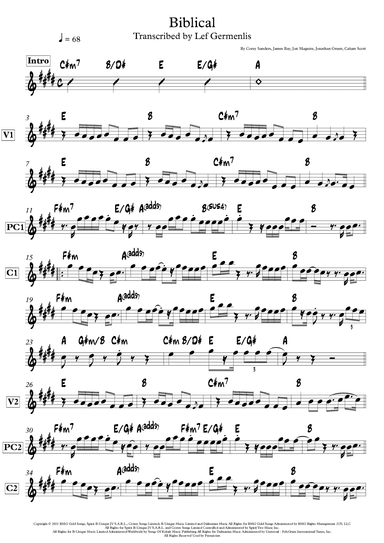 Biblical (arr. Lef Germenlis)