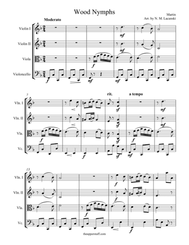 Wood Nymphs (arr. Nick Lacanski)