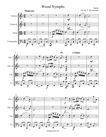 Wood Nymphs (arr. Nick Lacanski)