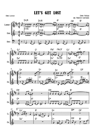 Let's Get Lost (arr. M. Contreras)