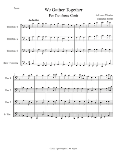 We Gather Together (arr. Nathaniel Hontz)