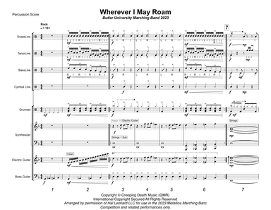 Wherever I May Roam - Score Only (arr. Rob Halpner)