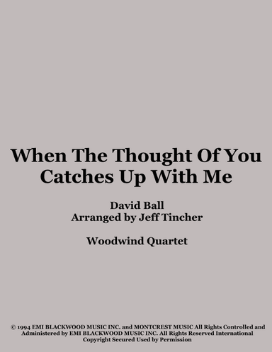 When The Thought Of You Catches Up With Me (arr. Jeff Tincher)