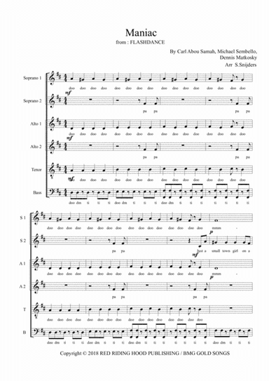Maniac (arr. Steven Snijders)