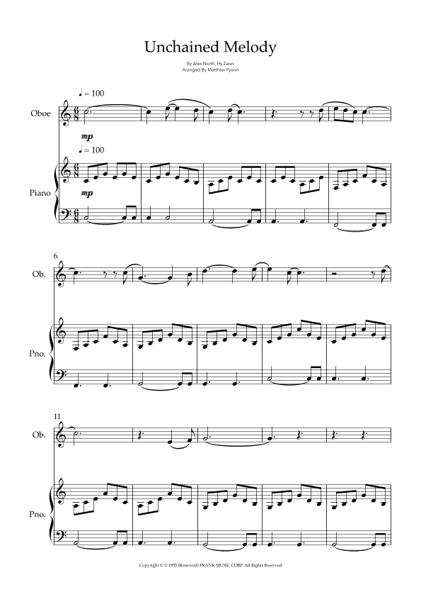 Unchained Melody (arr. Matthew pyeon)