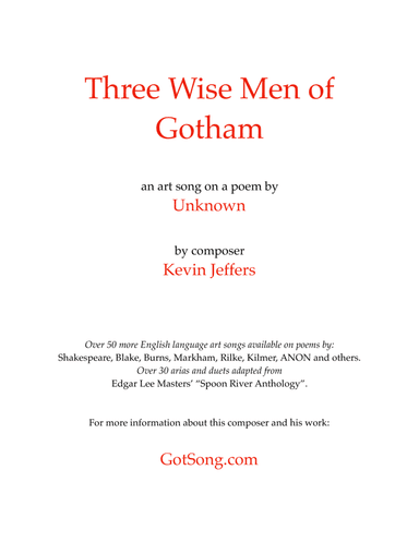 Three Wise Men of Gotham