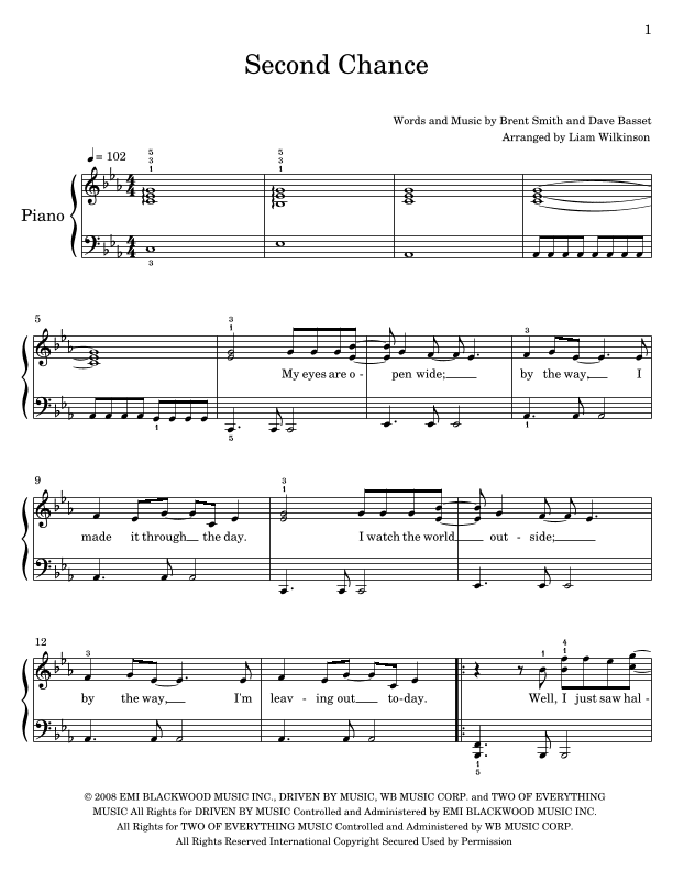 Second Chance (arr. Liam Wilkinson)
