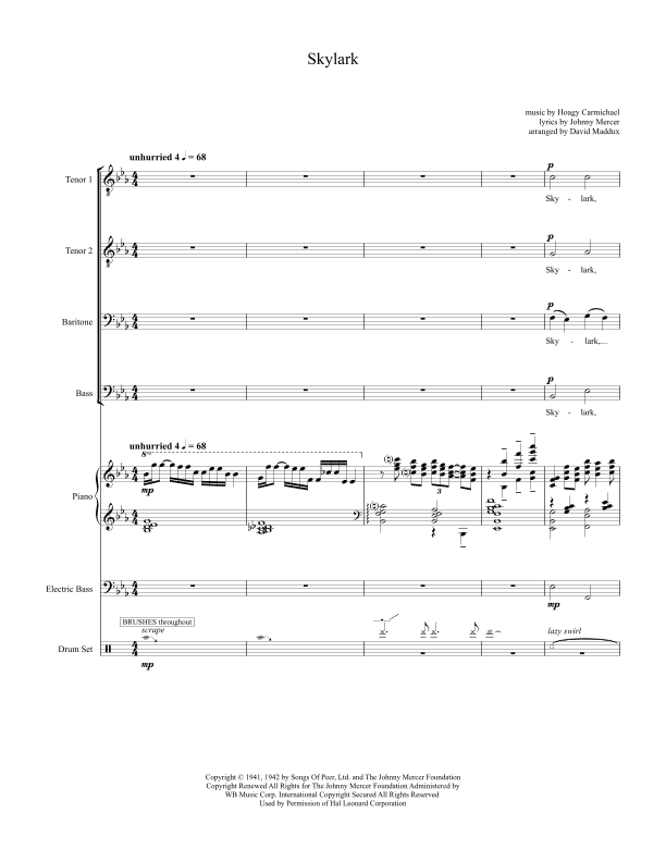 Skylark (arr. David Maddux)