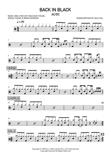 Back In Black (arr. Jack Hill)