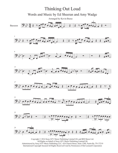 Thinking Out Loud (arr. Kevin Busse)