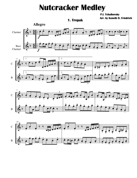 Nutcracker Medley (arr. Kenneth D. Friedrich)