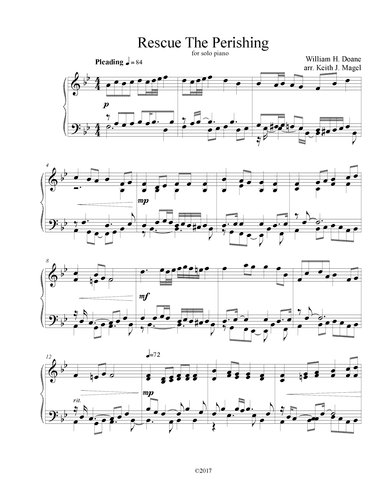 Rescue The Perishing (arr. Keith James)